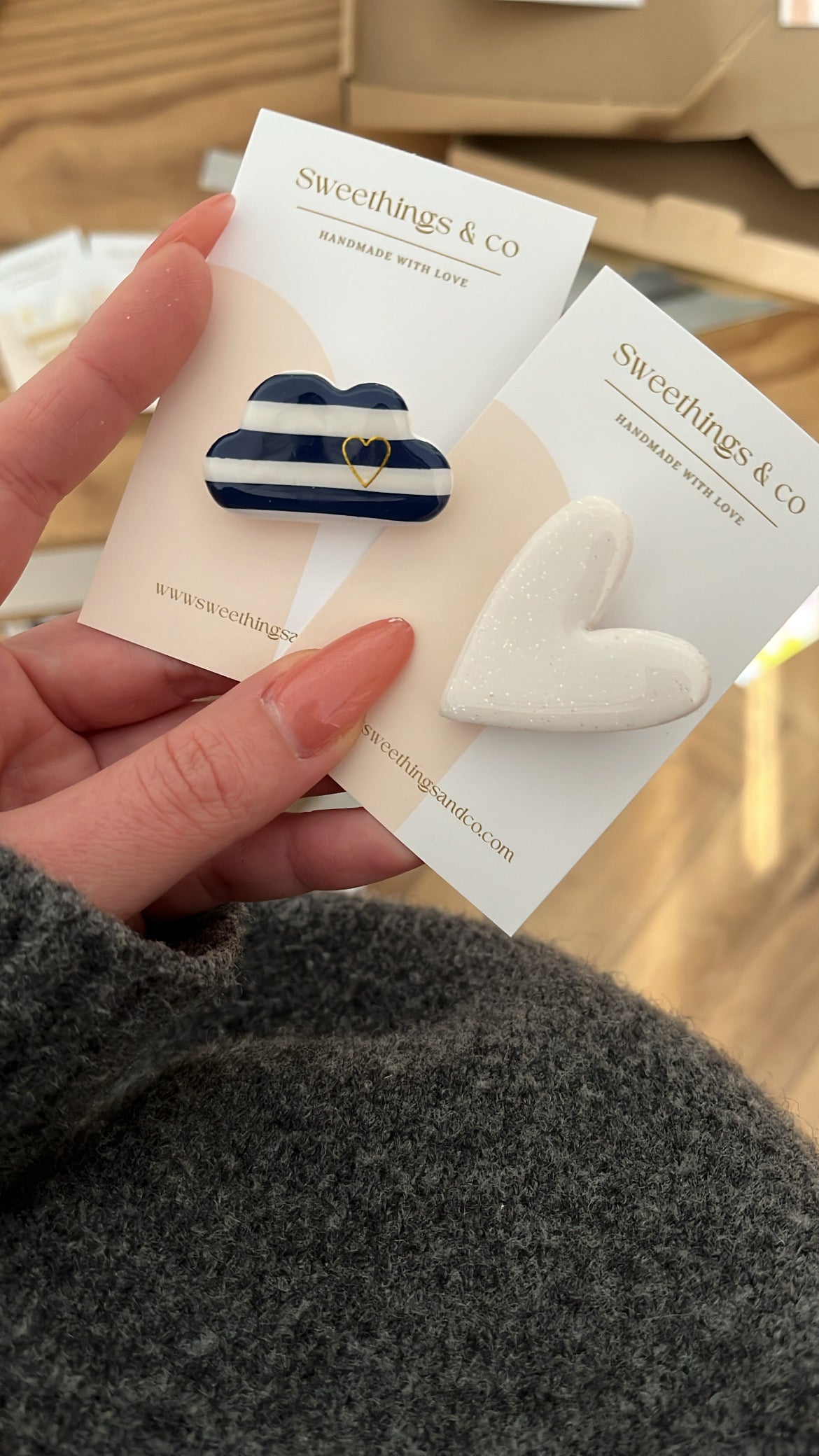 Broche cœur