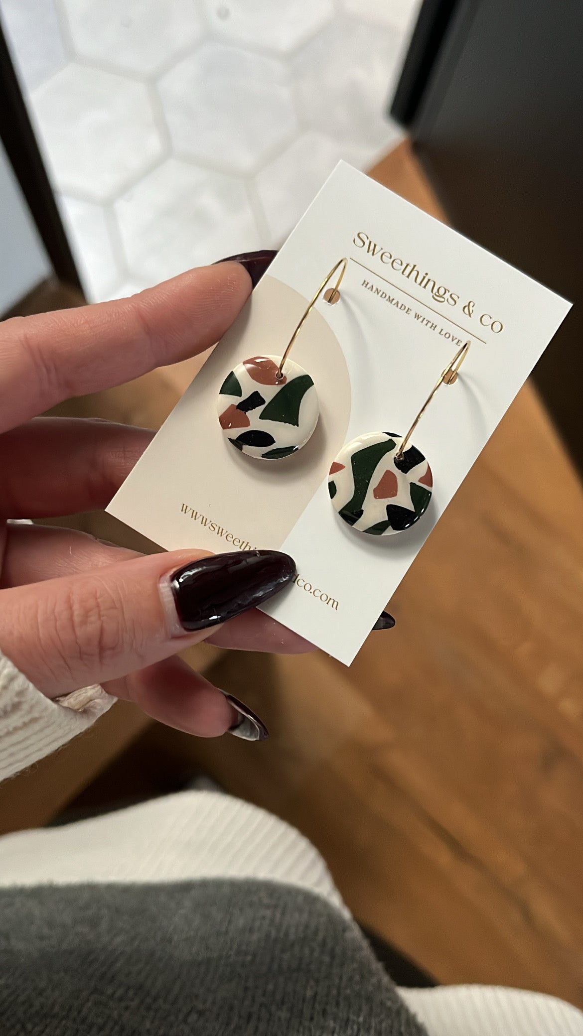 Boucles d’oreilles Terrazzo