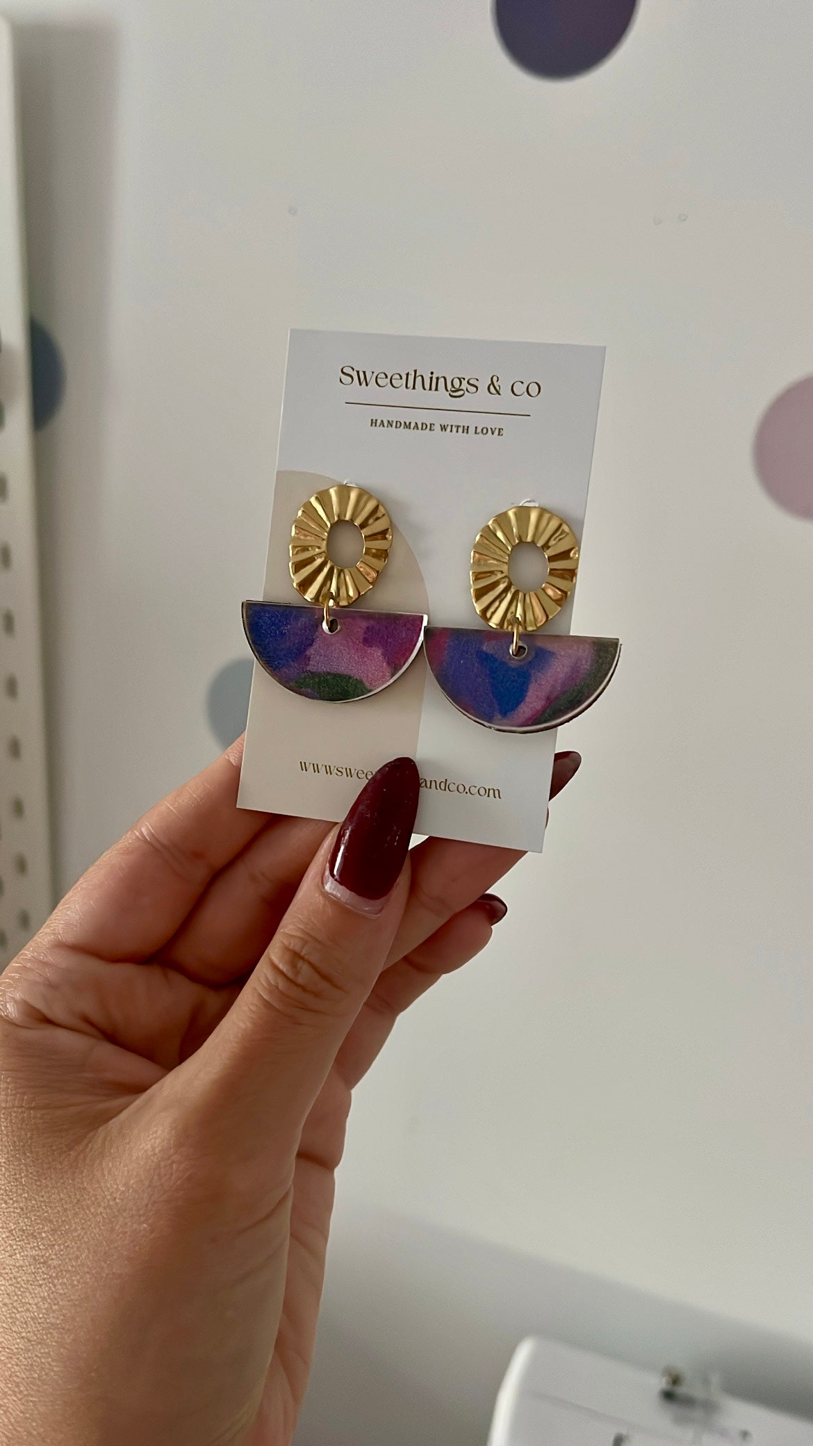 Boucles d’oreilles Collection aquarelle