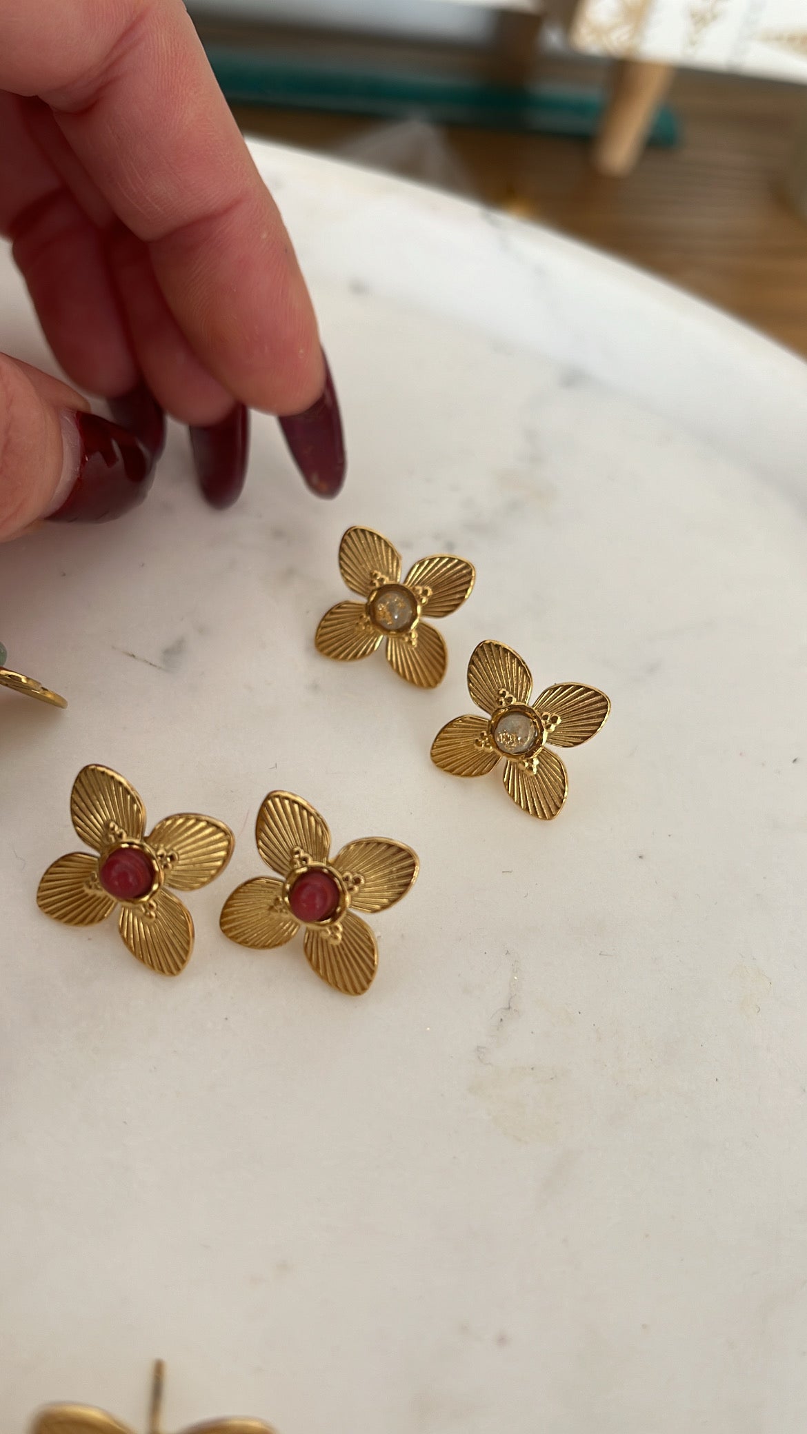 Puces d'oreilles CAMELIA