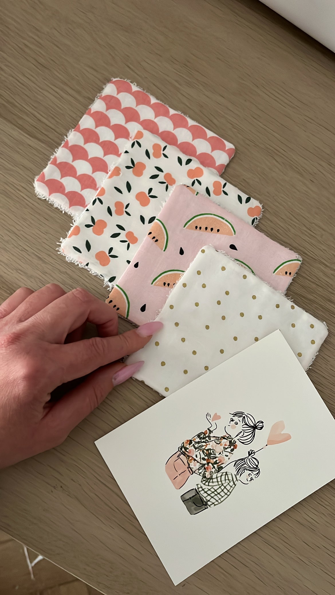 Ensemble de 4 lingettes