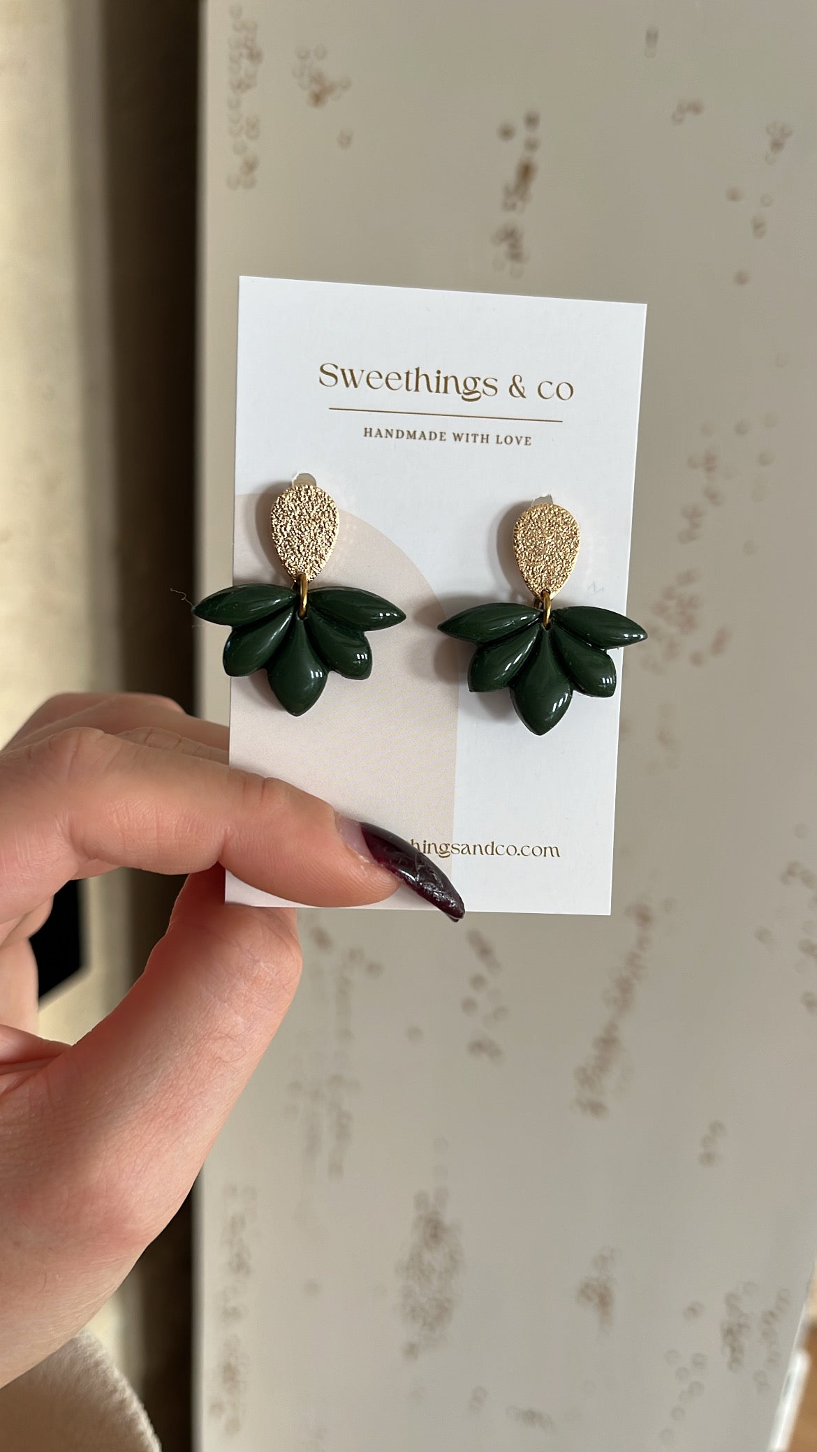 Boucles d’oreilles florales