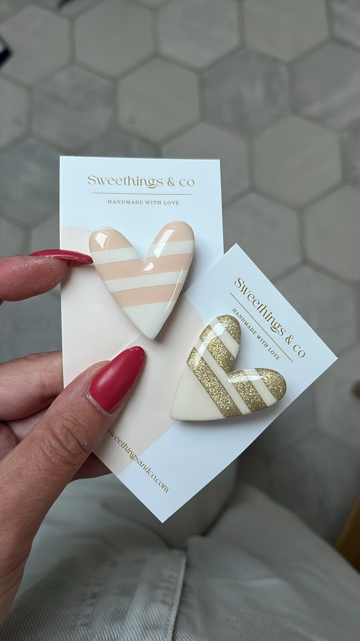 Broche poétique paillettes