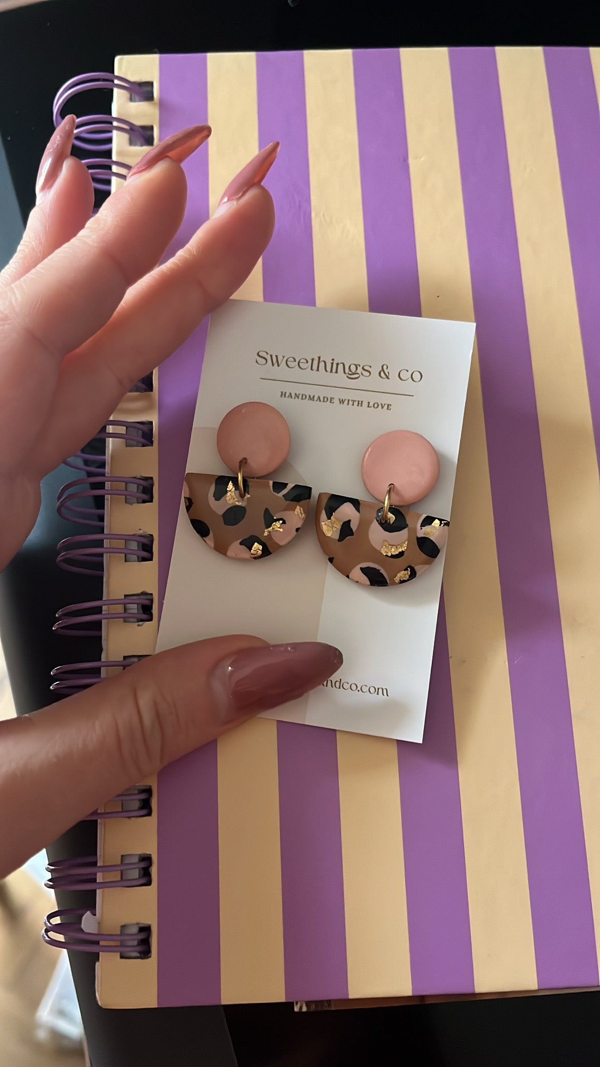 Boucles d’oreilles léopard