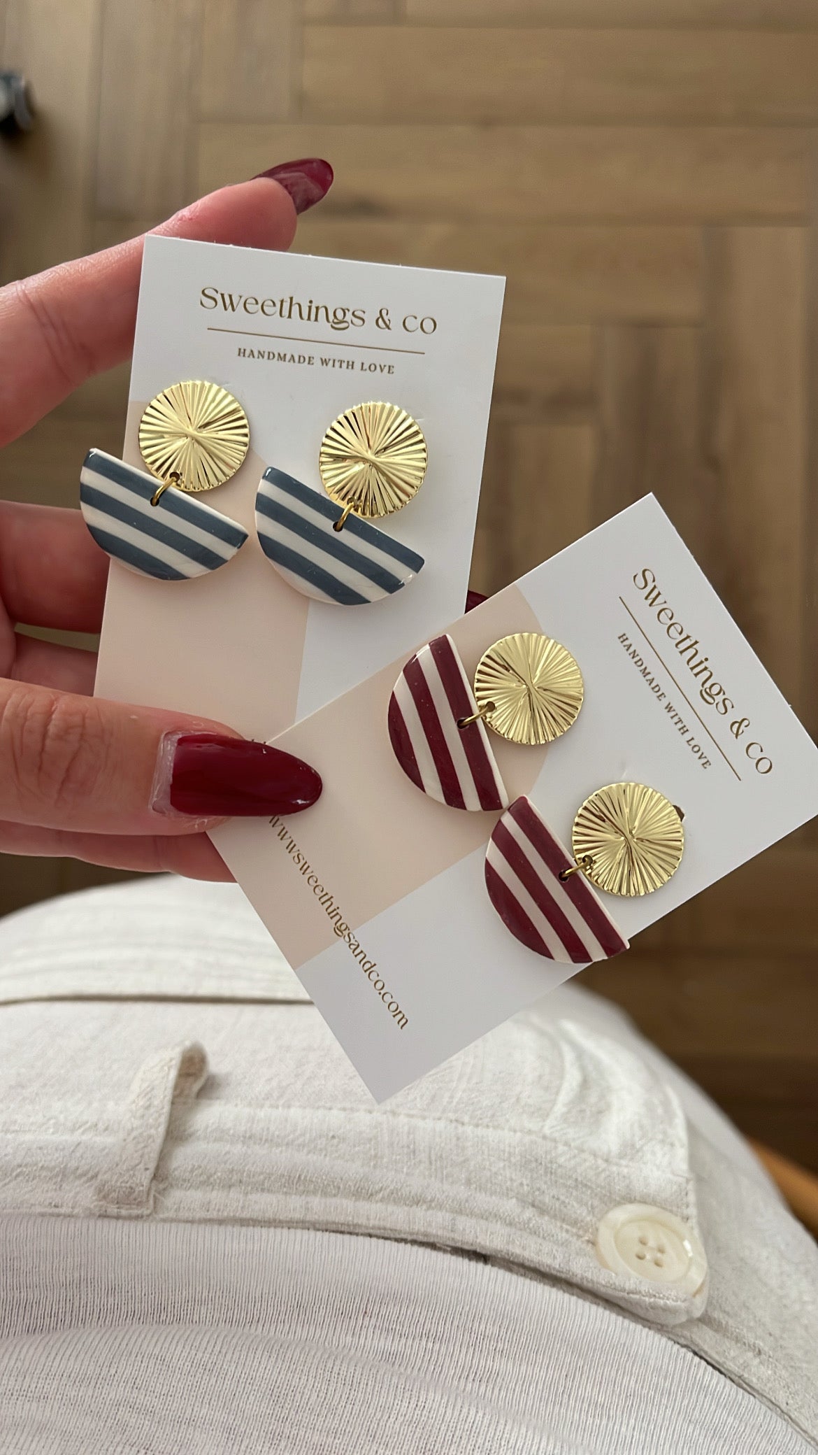 Boucles d'oreilles Marinières