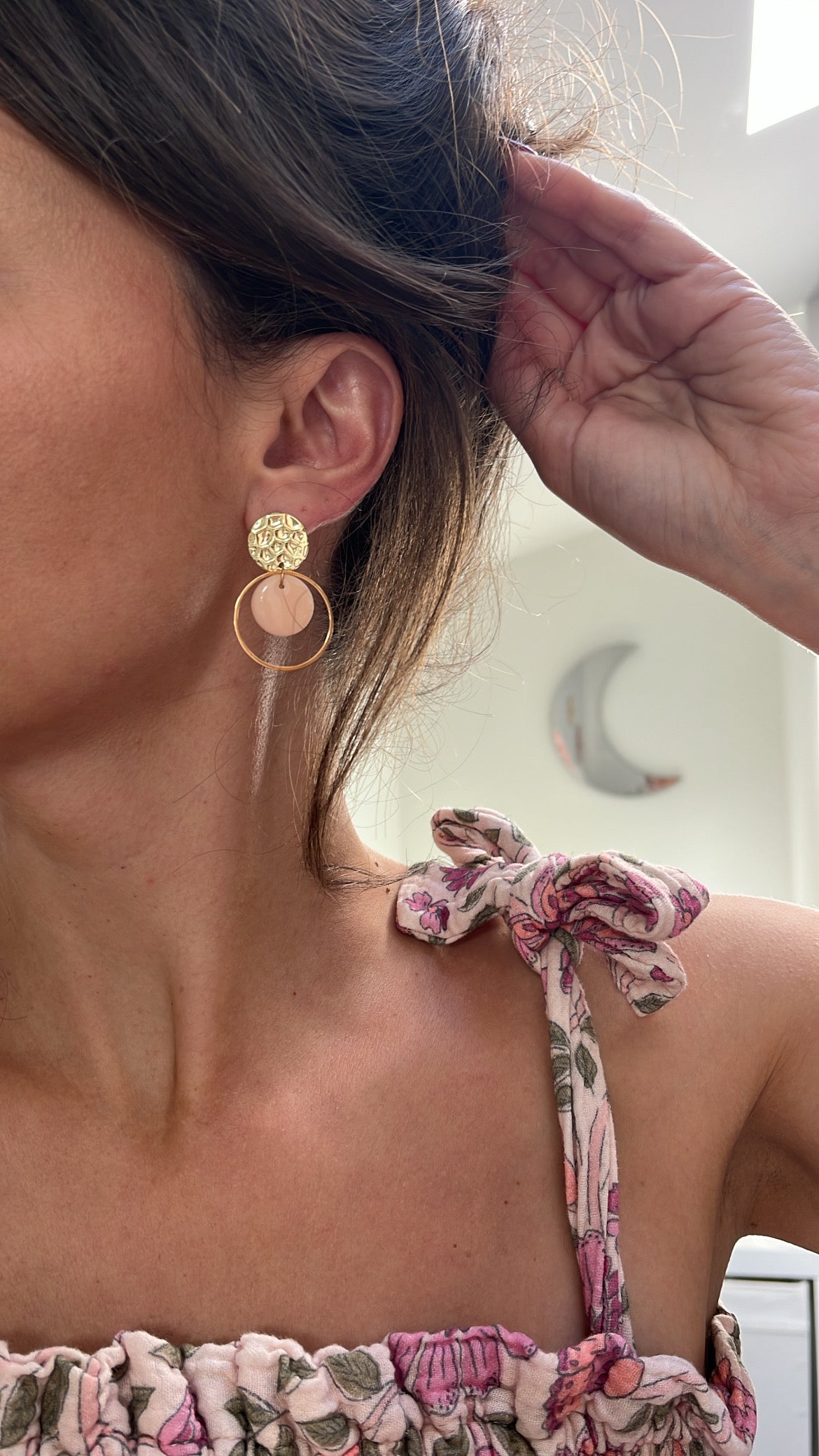 Boucles d’oreilles rondes ECLATS