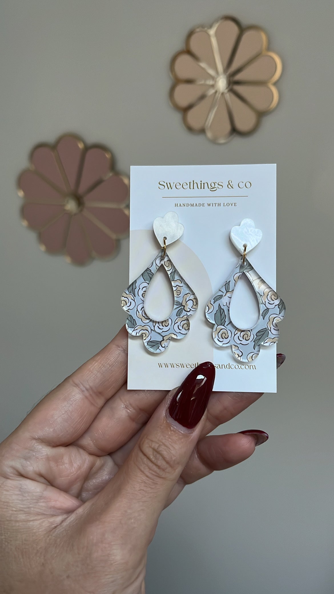 Boucles d’oreilles Collection florale