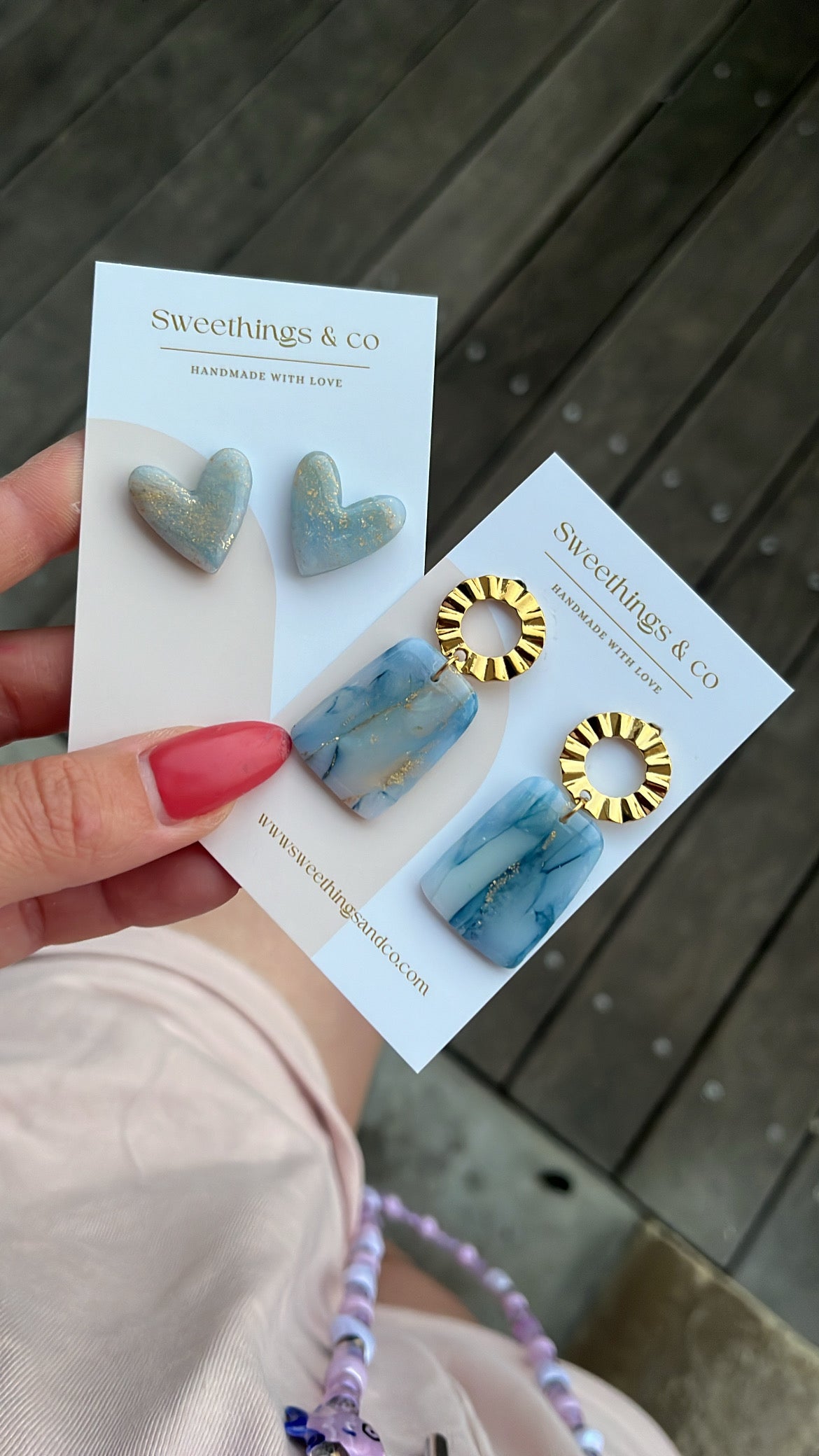 Boucles d’oreilles MARBRE