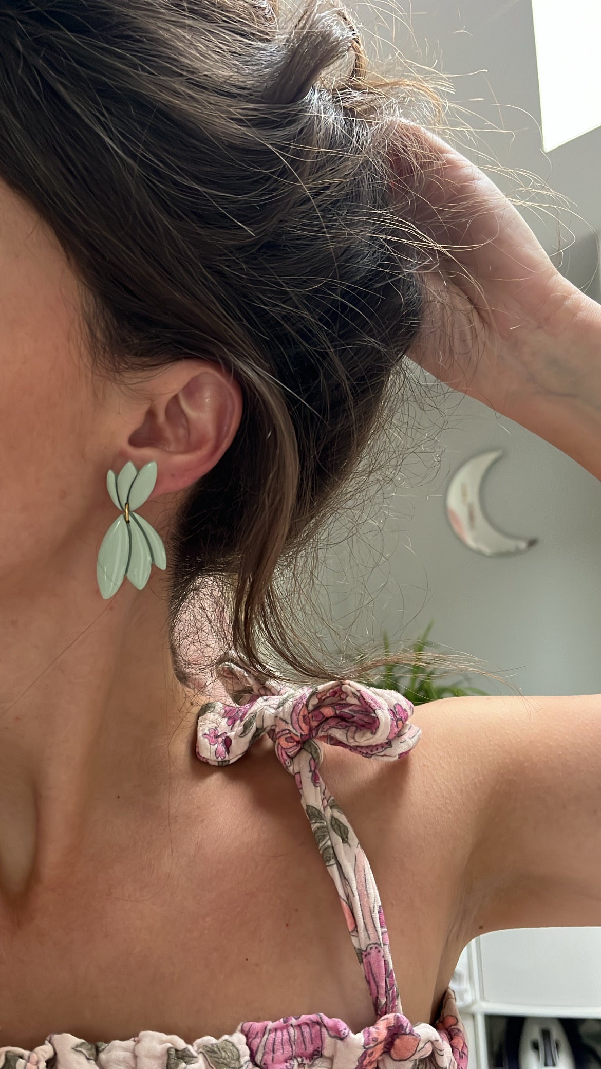 Boucles d’oreilles couleur au choix