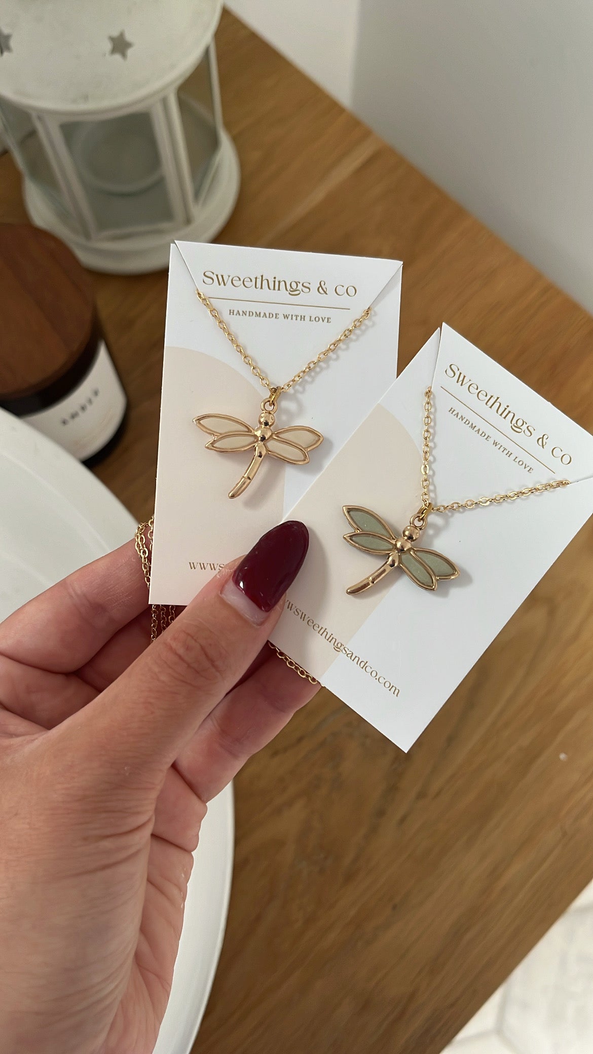 Collier poétique Libellule