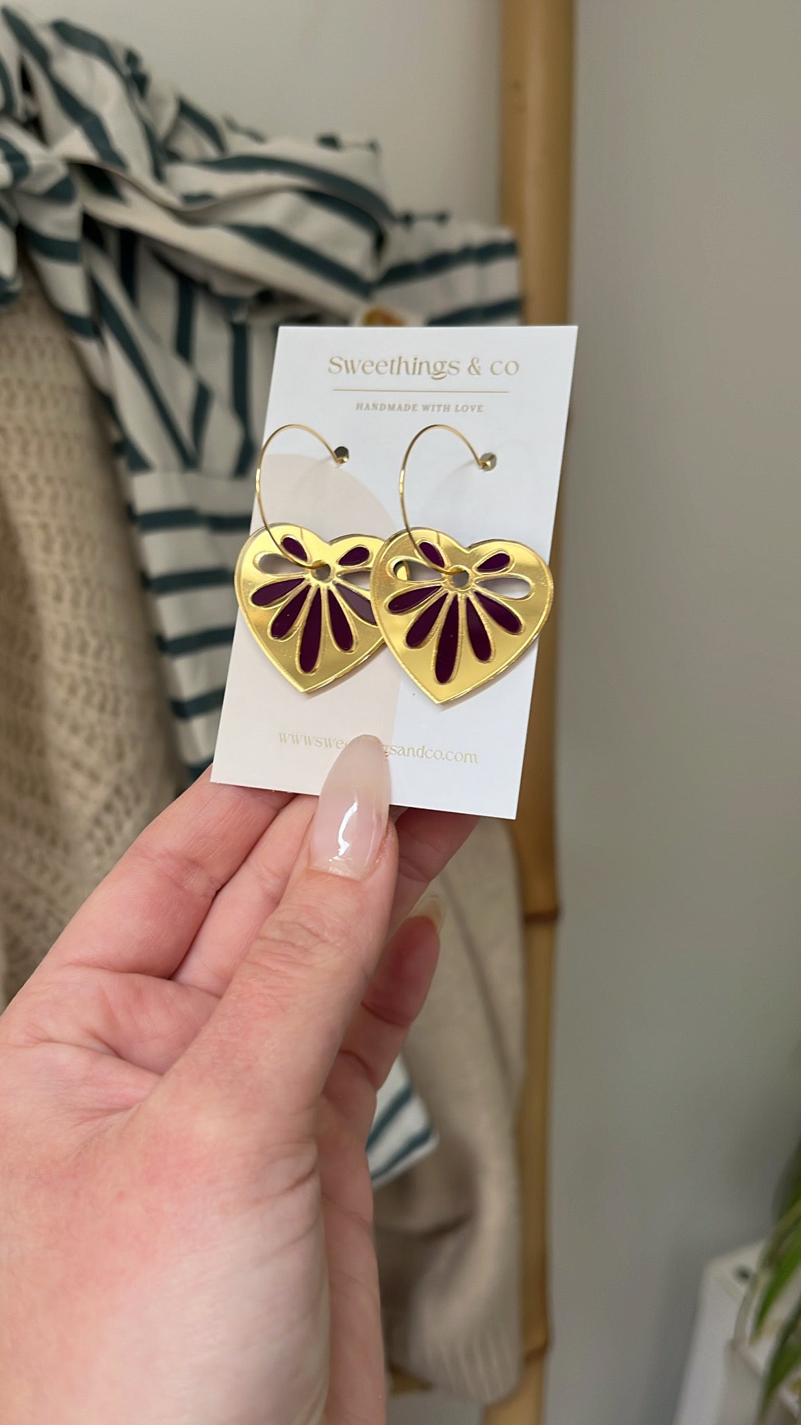 Creoles coeur Personnalisation #4 : Couleur unie