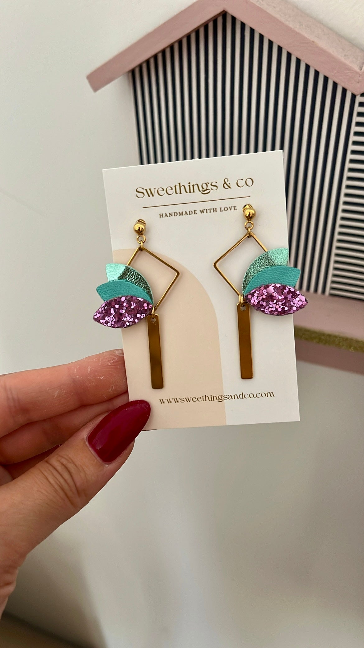 Boucles d'oreilles VIOLETTE