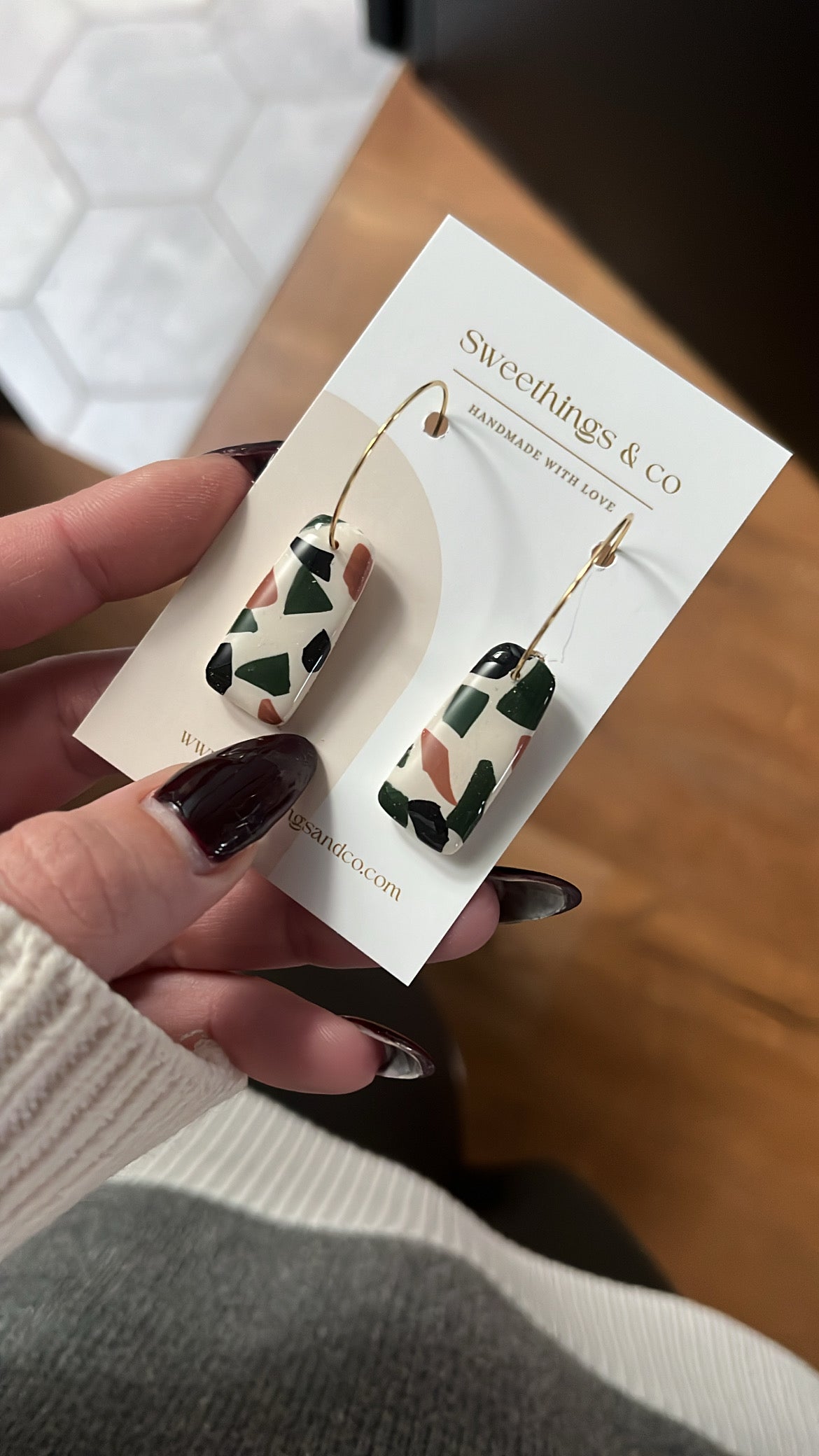 Boucles d’oreilles Terrazzo