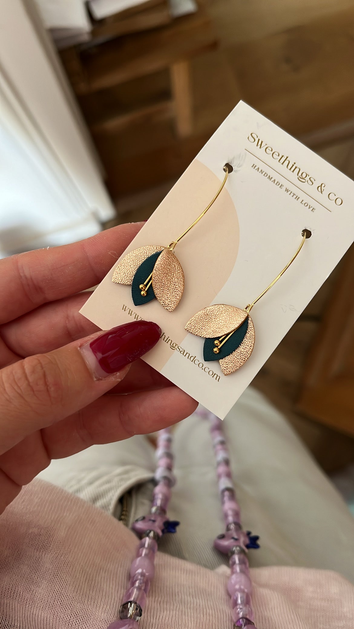 Boucles d'oreilles ÉGLANTINE