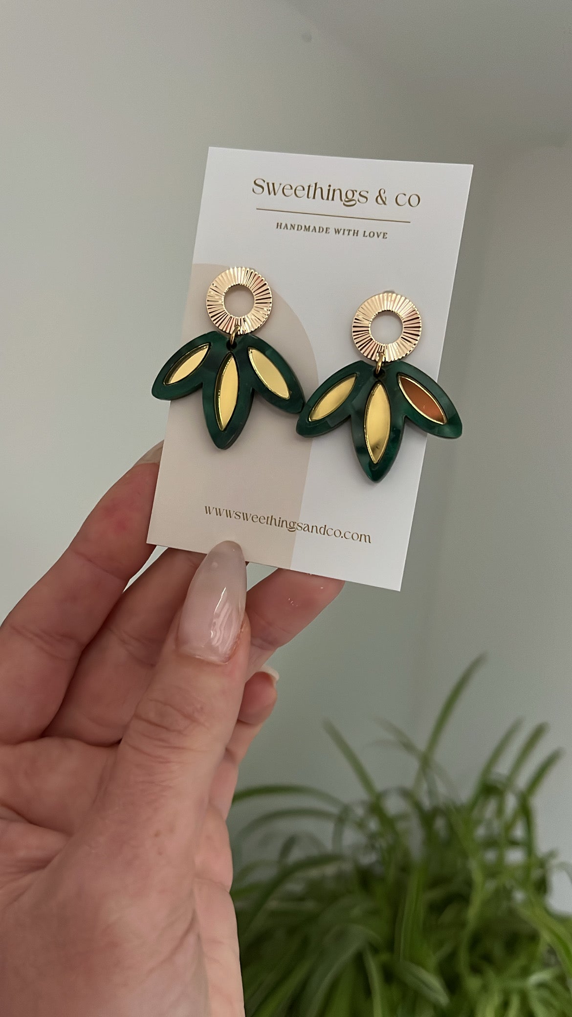 Boucles d’oreilles florales