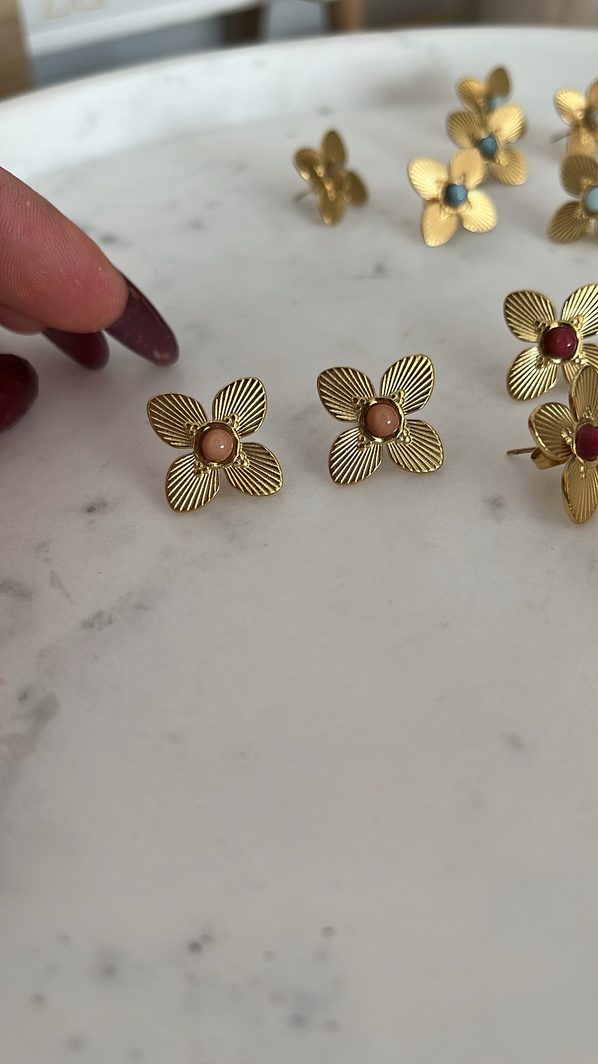 Puces d'oreilles CAMELIA