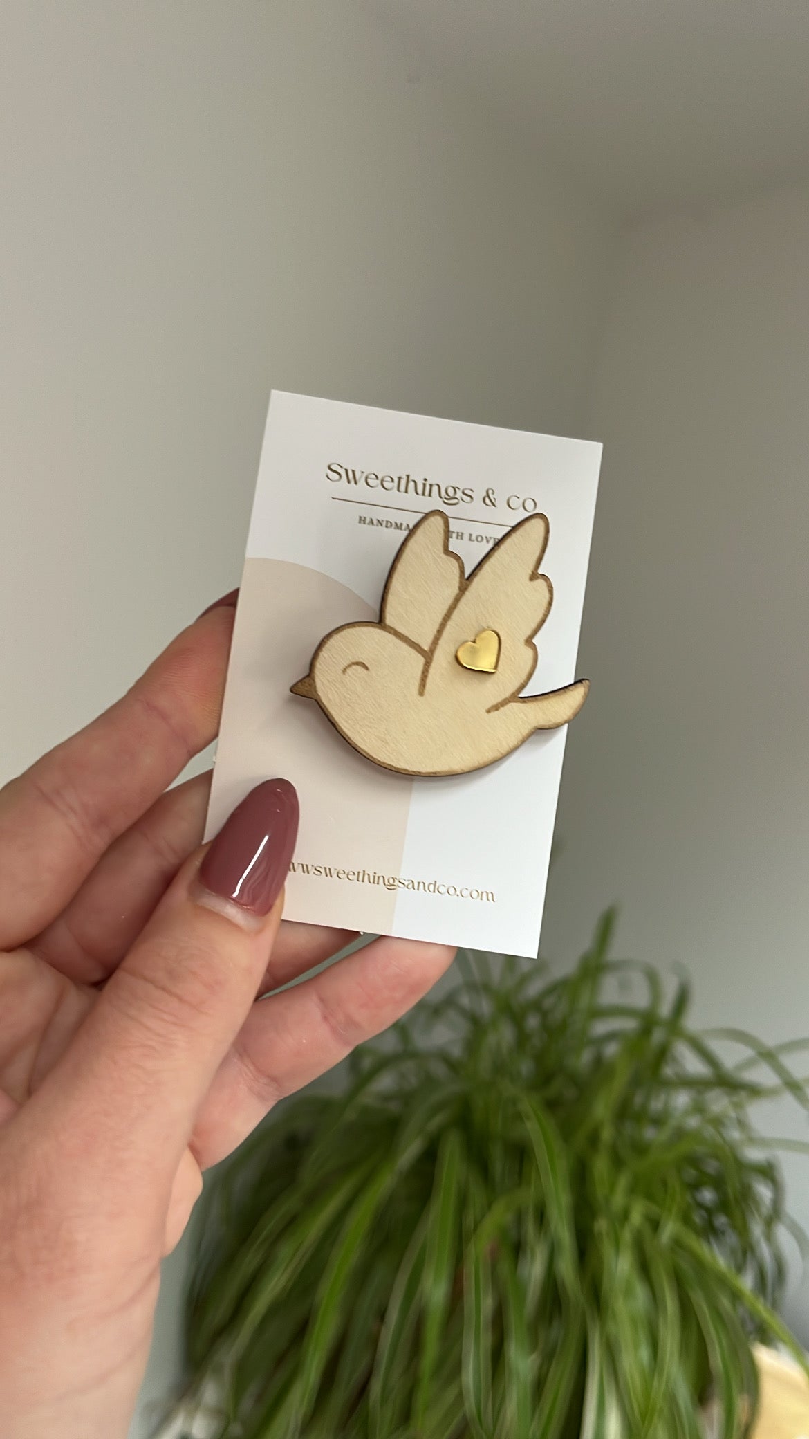 Broche poétique paillettes