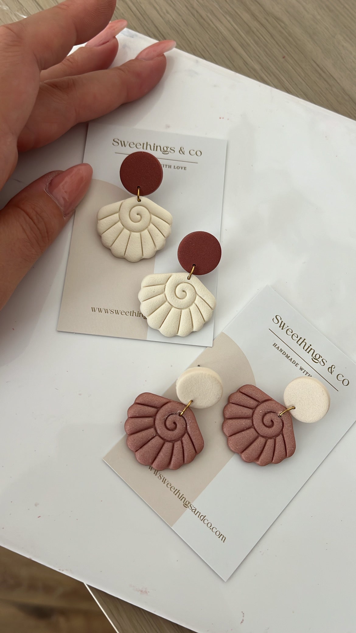 Boucles d’oreilles COQUILLAGES