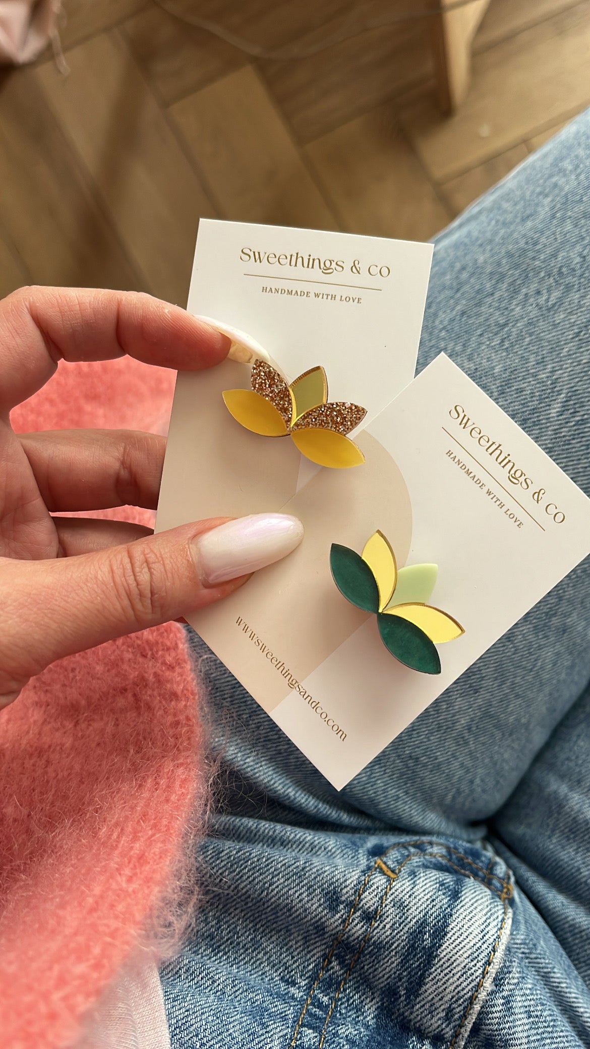 Broche poétique florale