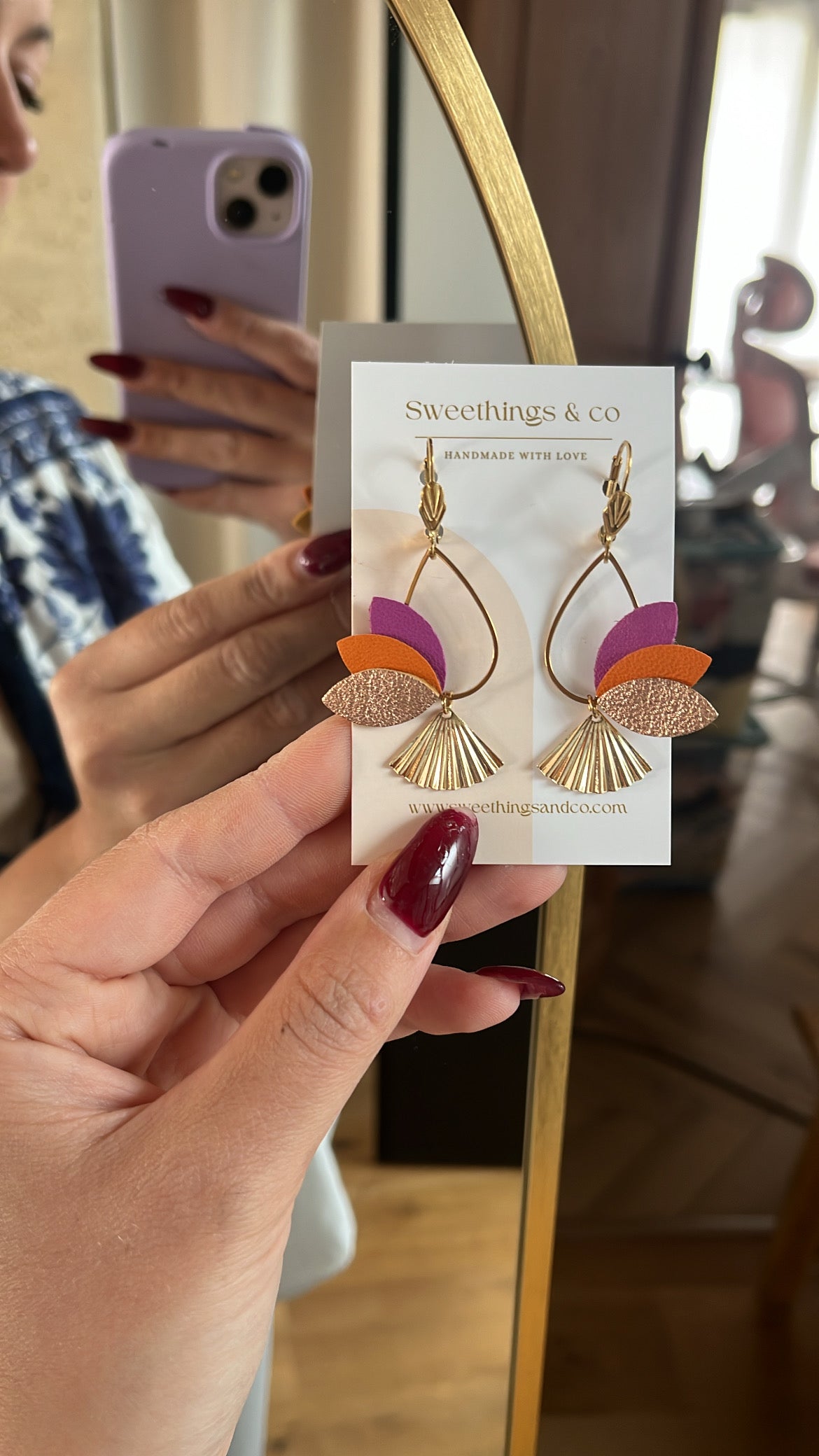 Boucles d'oreilles AMBRE