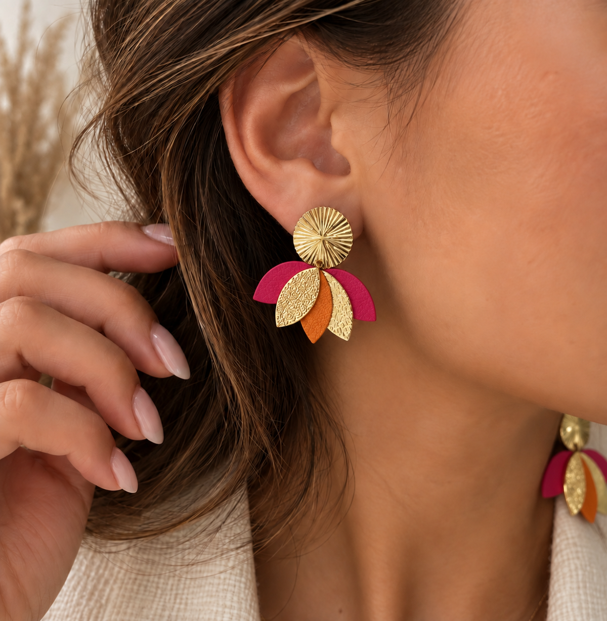 Boucles d'oreilles AMBRE
