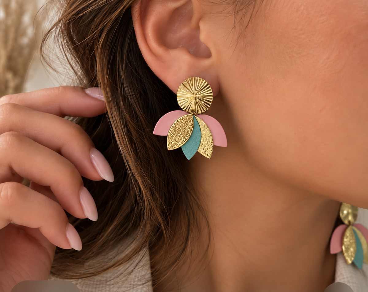 Boucles d'oreilles AMBRE