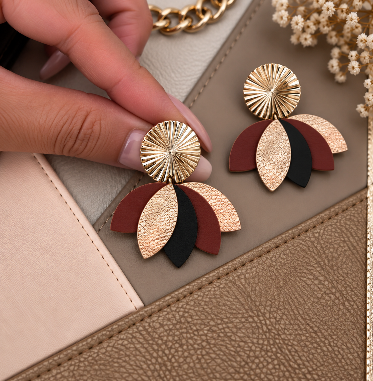 Boucles d'oreilles AMBRE
