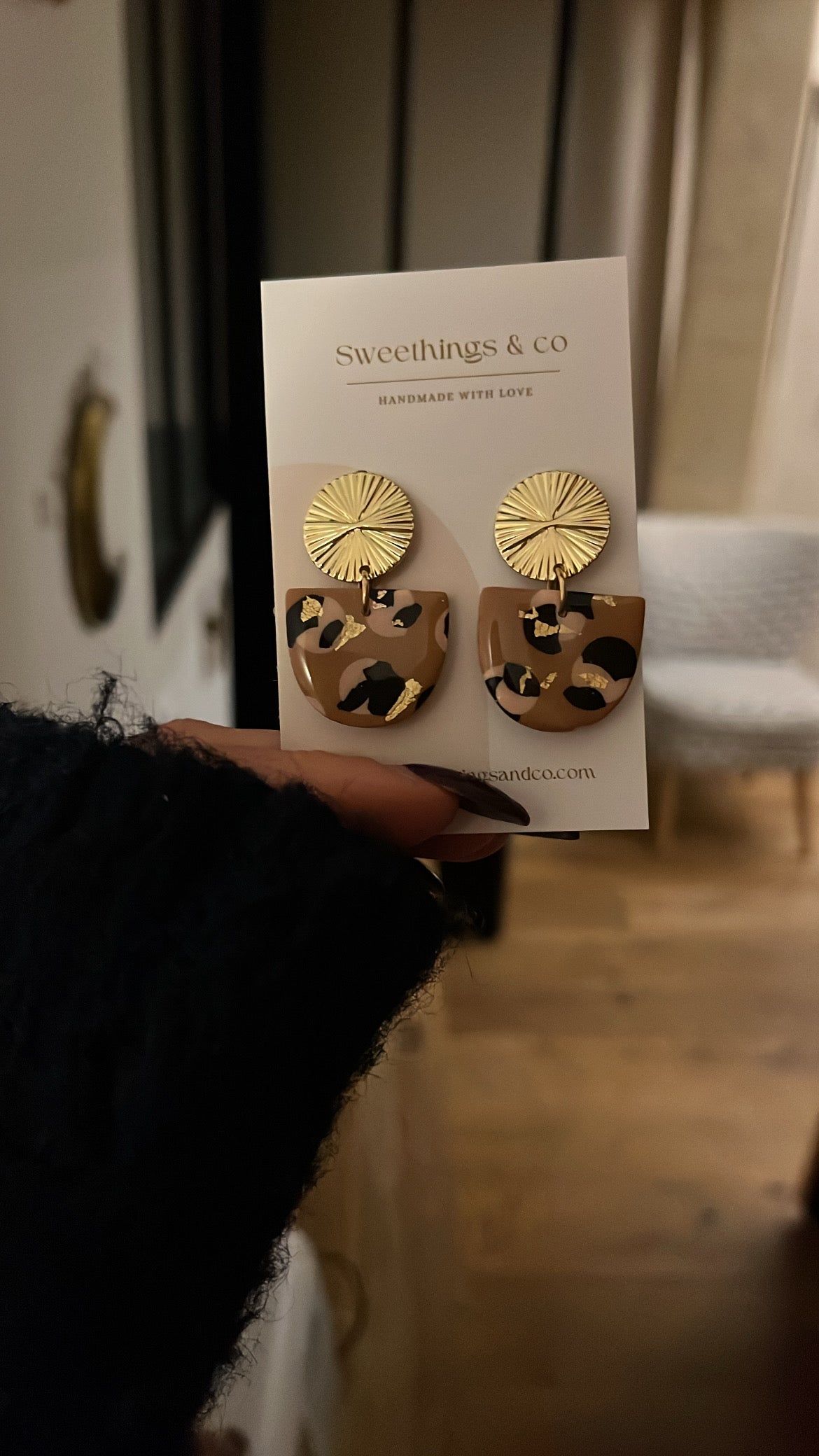 Boucles d’oreilles léopard