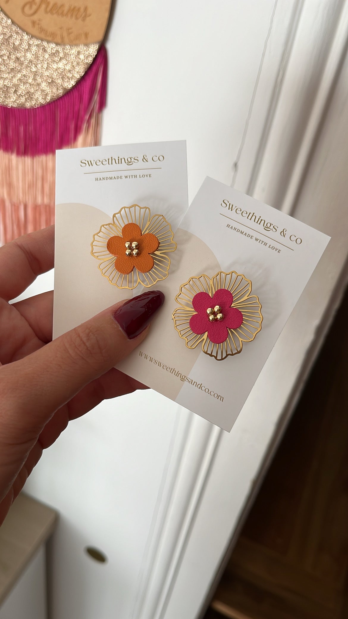 Broche poétique florale