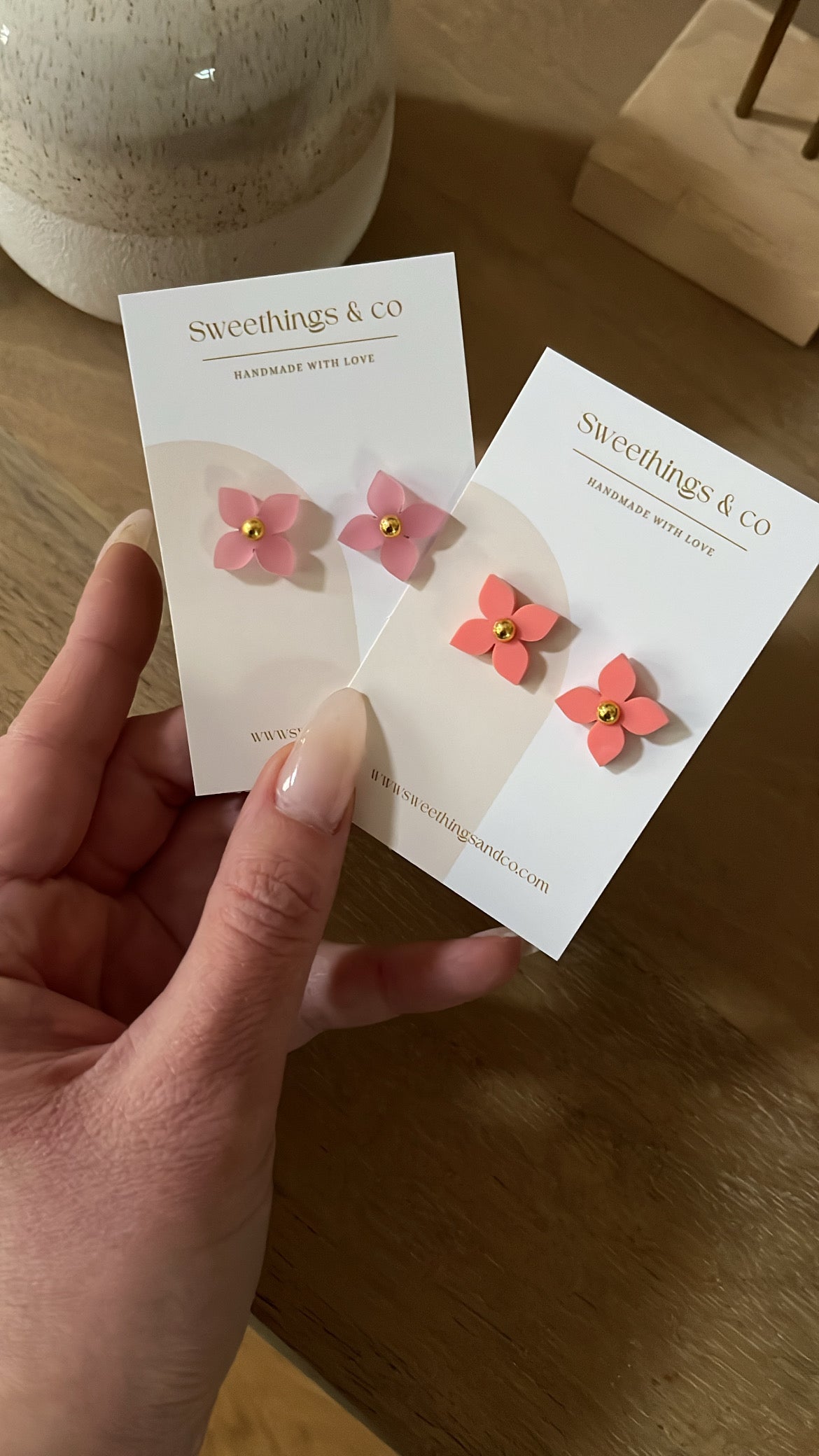 Puces d’oreilles florales - Palette de 11 couleurs