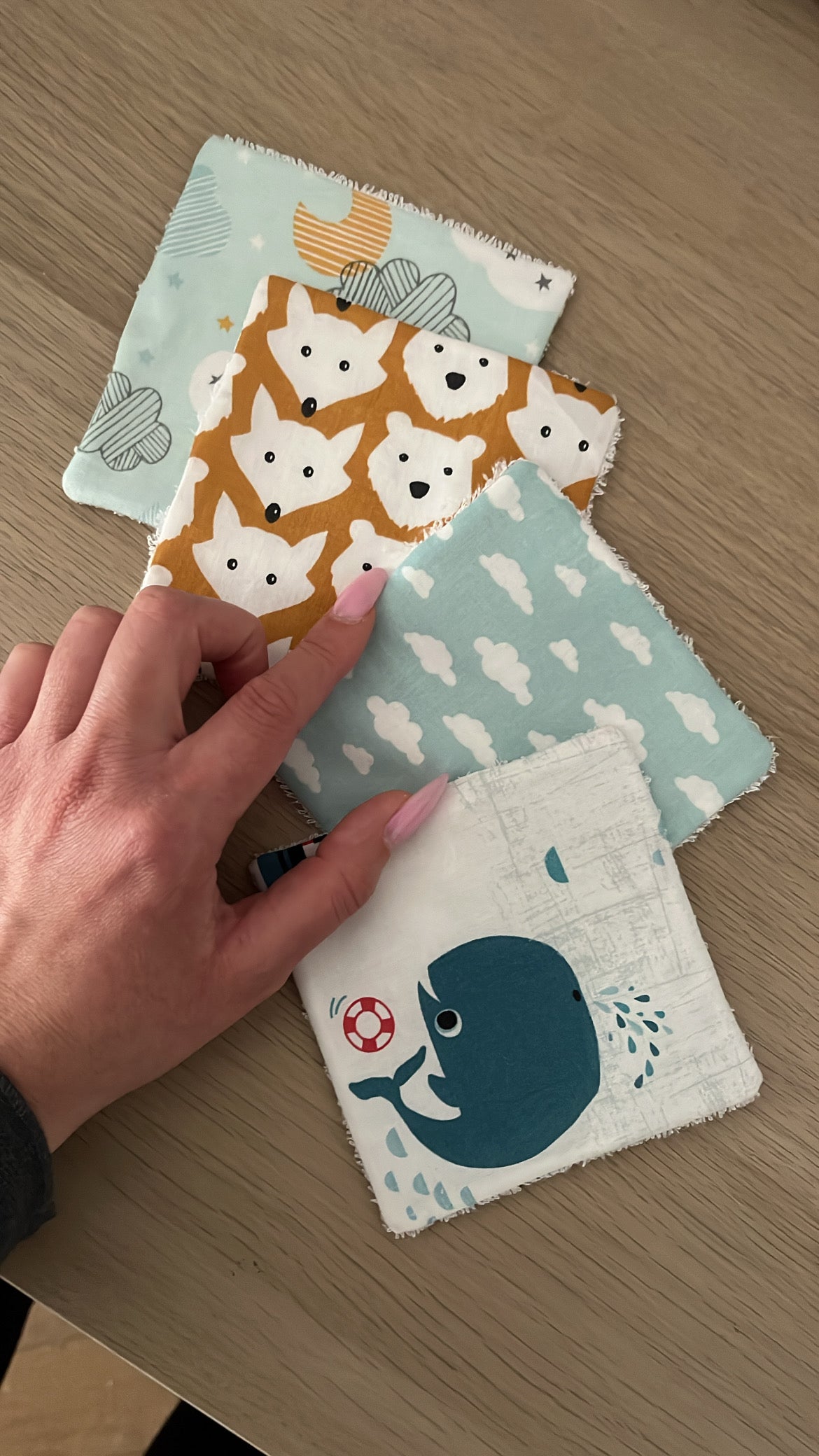 Ensemble de 4 lingettes