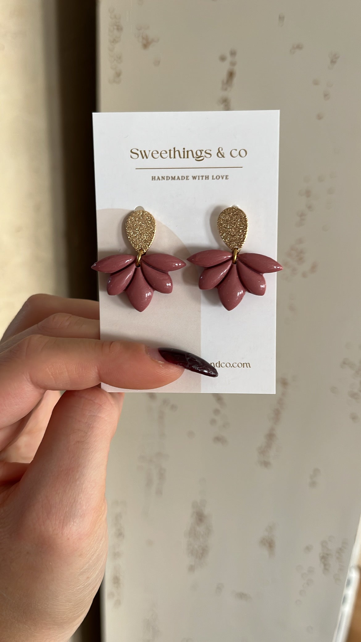 Boucles d’oreilles florales