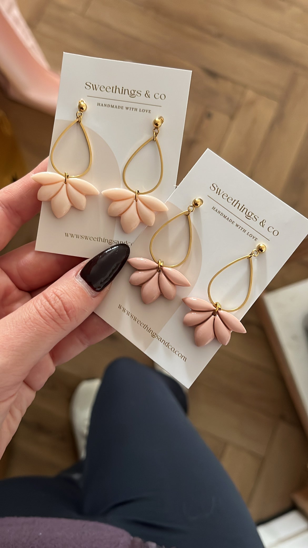 Boucles d’oreilles florales Boucles d’oreilles florales // Couleurs au choix