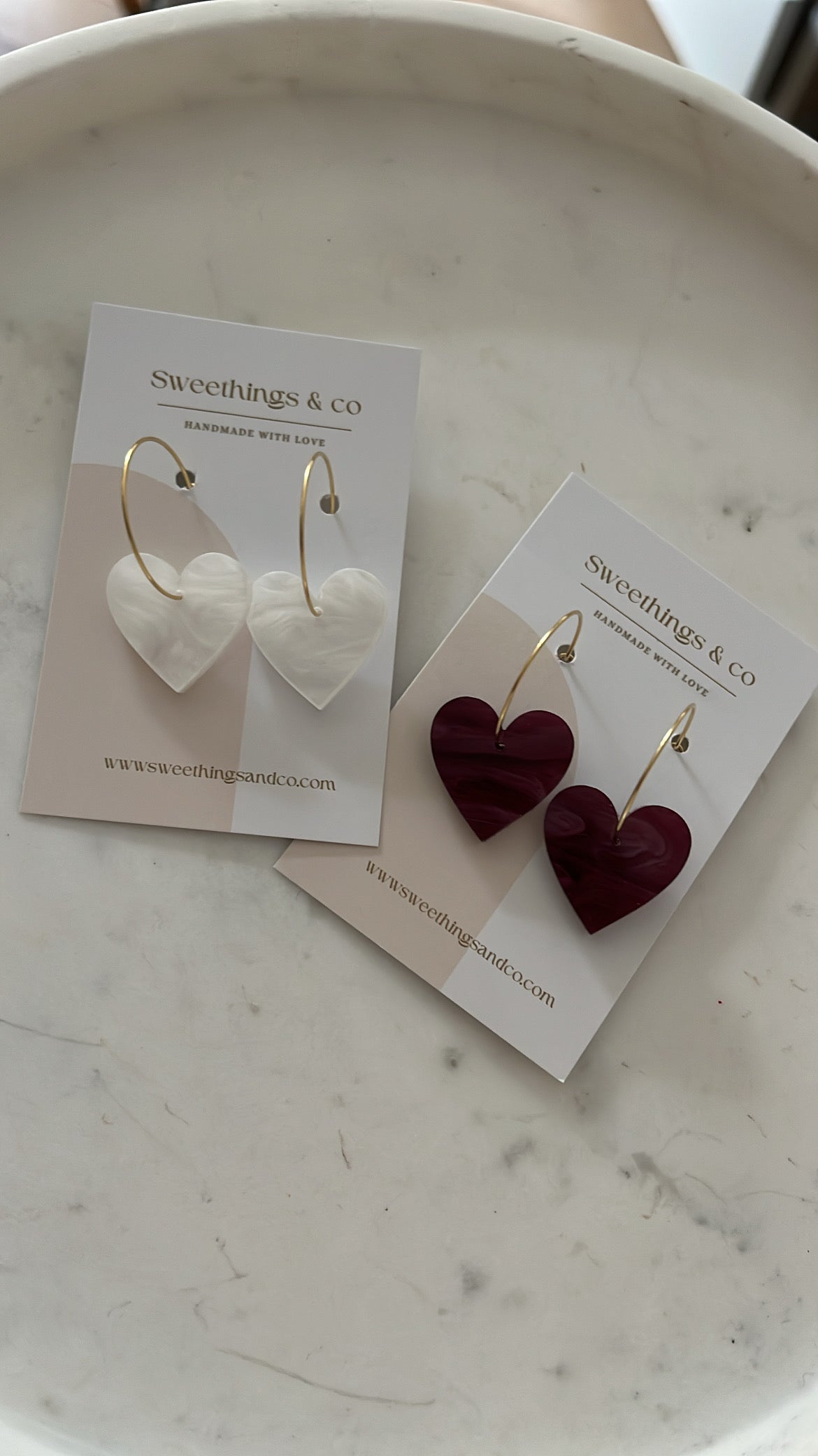 Boucles d’oreilles cœur
