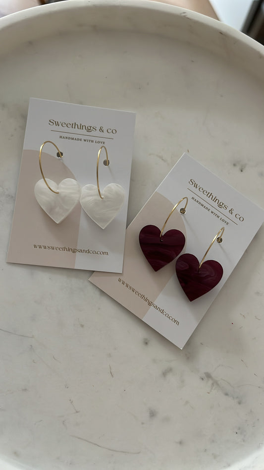 Boucles d’oreilles cœur