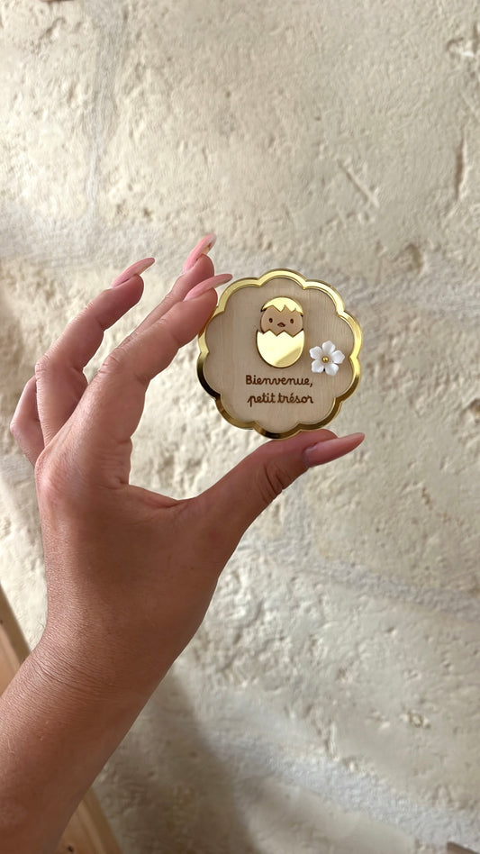 Magnet Naissance personnalisable / 3 motifs au choix