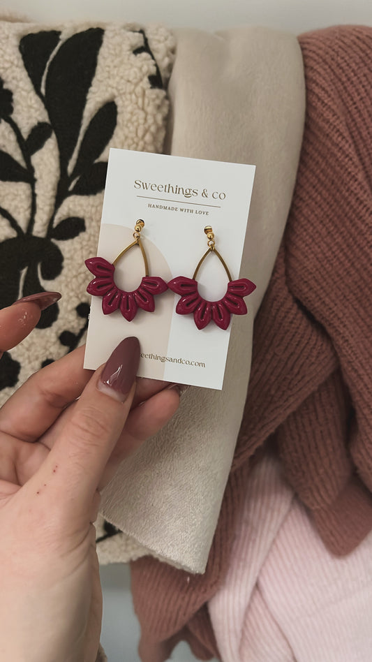 Boucles d’oreilles florales