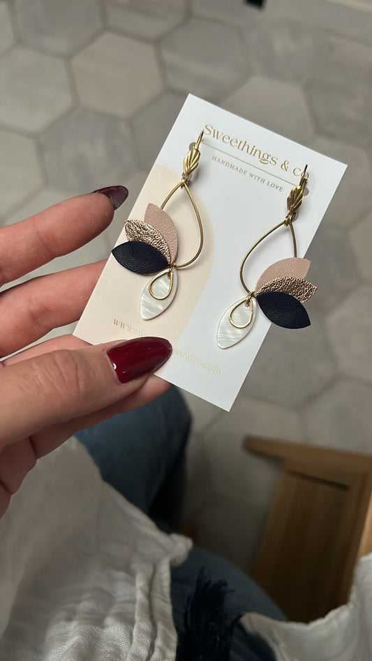 Boucles d'oreilles JASMINE NACRE
