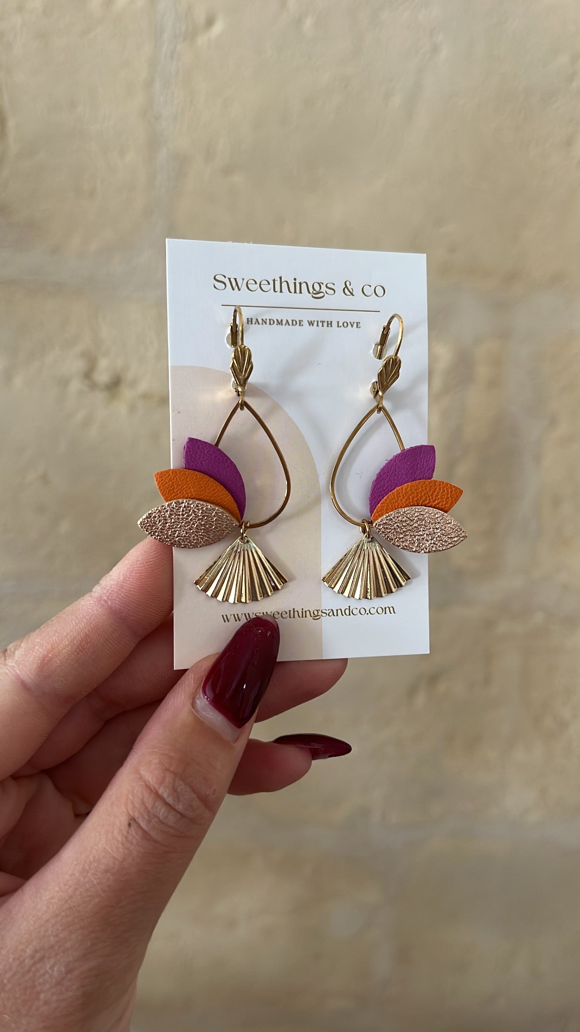 Boucles d'oreilles AMBRE