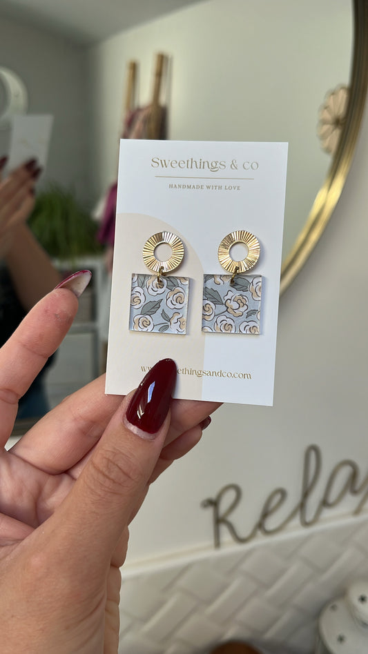 Boucles d’oreilles Collection florale
