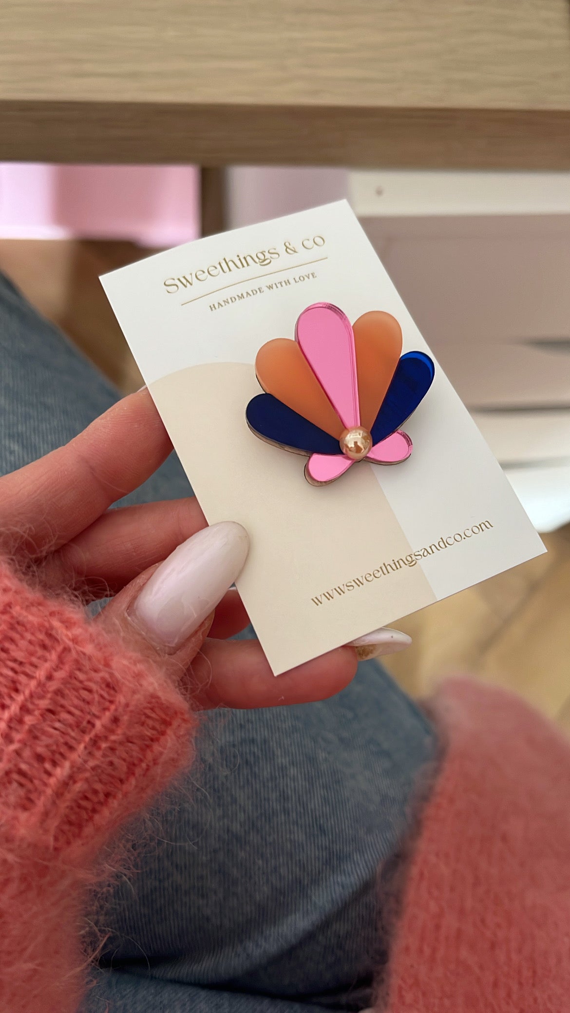 Broche coquillage