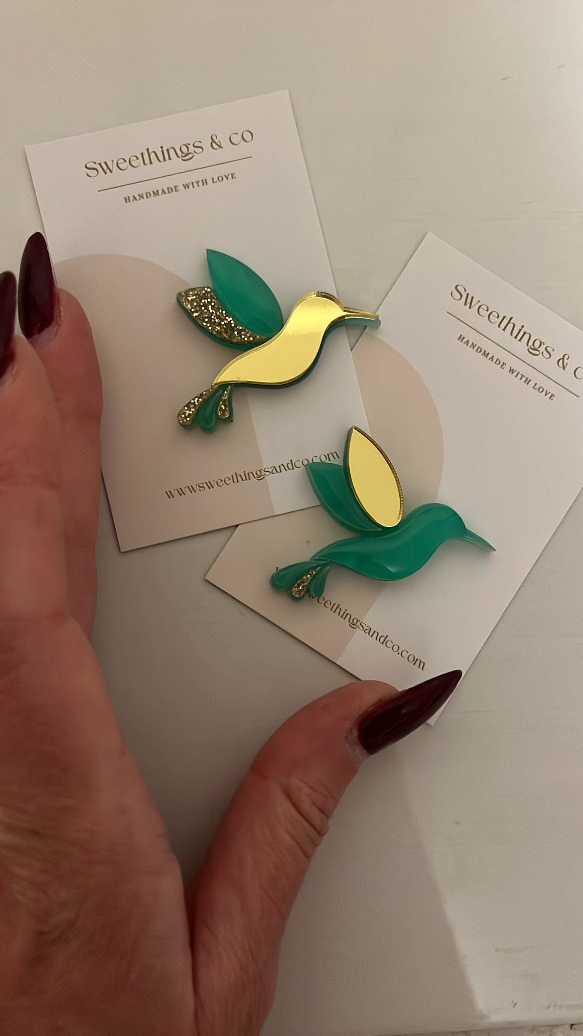 Broche colibri