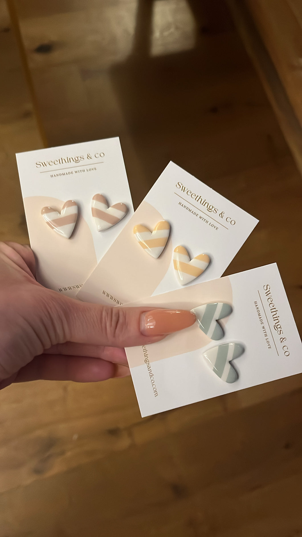 Puces d'oreilles Coeur