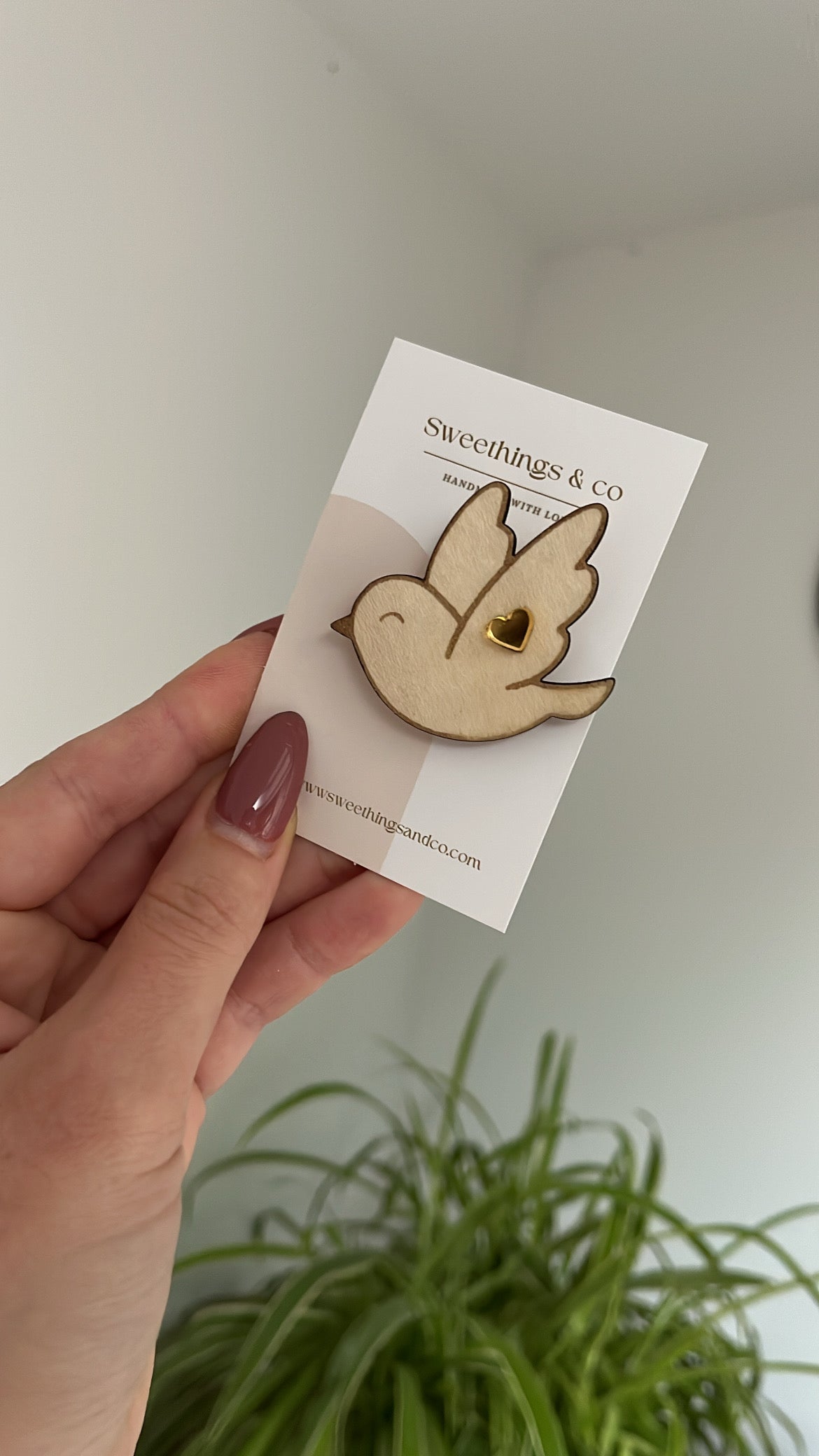 Broche poétique paillettes