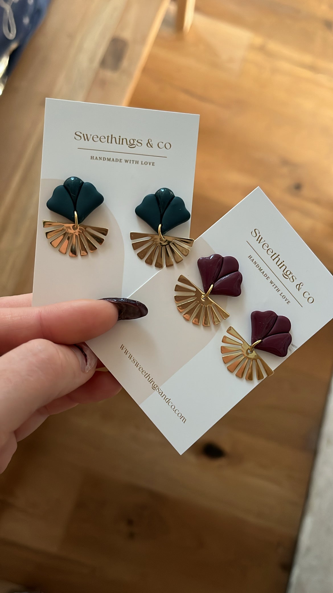 Boucles d’oreilles Ginko