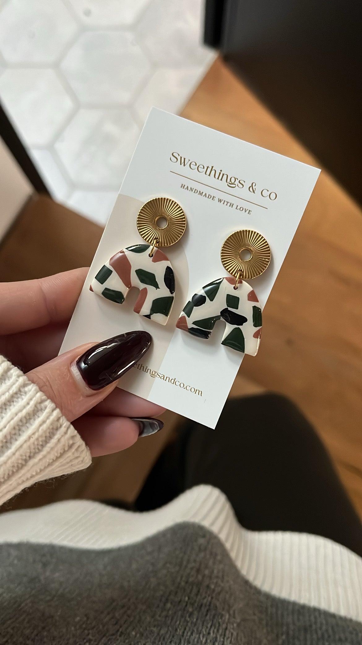 Boucles d’oreilles Terrazzo