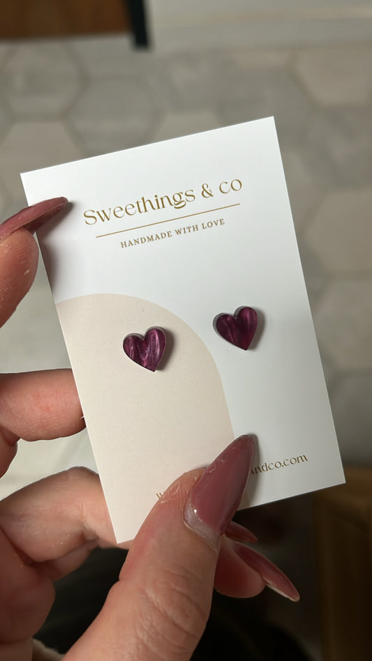 Boucles d’oreilles cœur