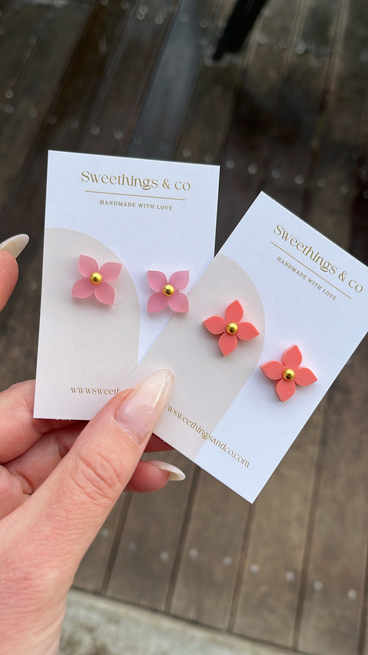 Puces d’oreilles florales - Palette de 11 couleurs