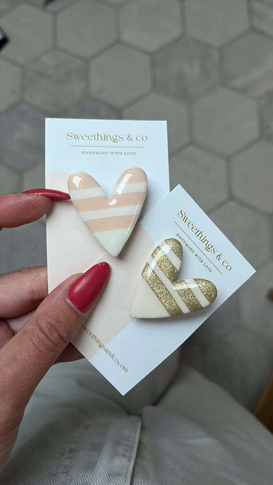 Broche poétique paillettes
