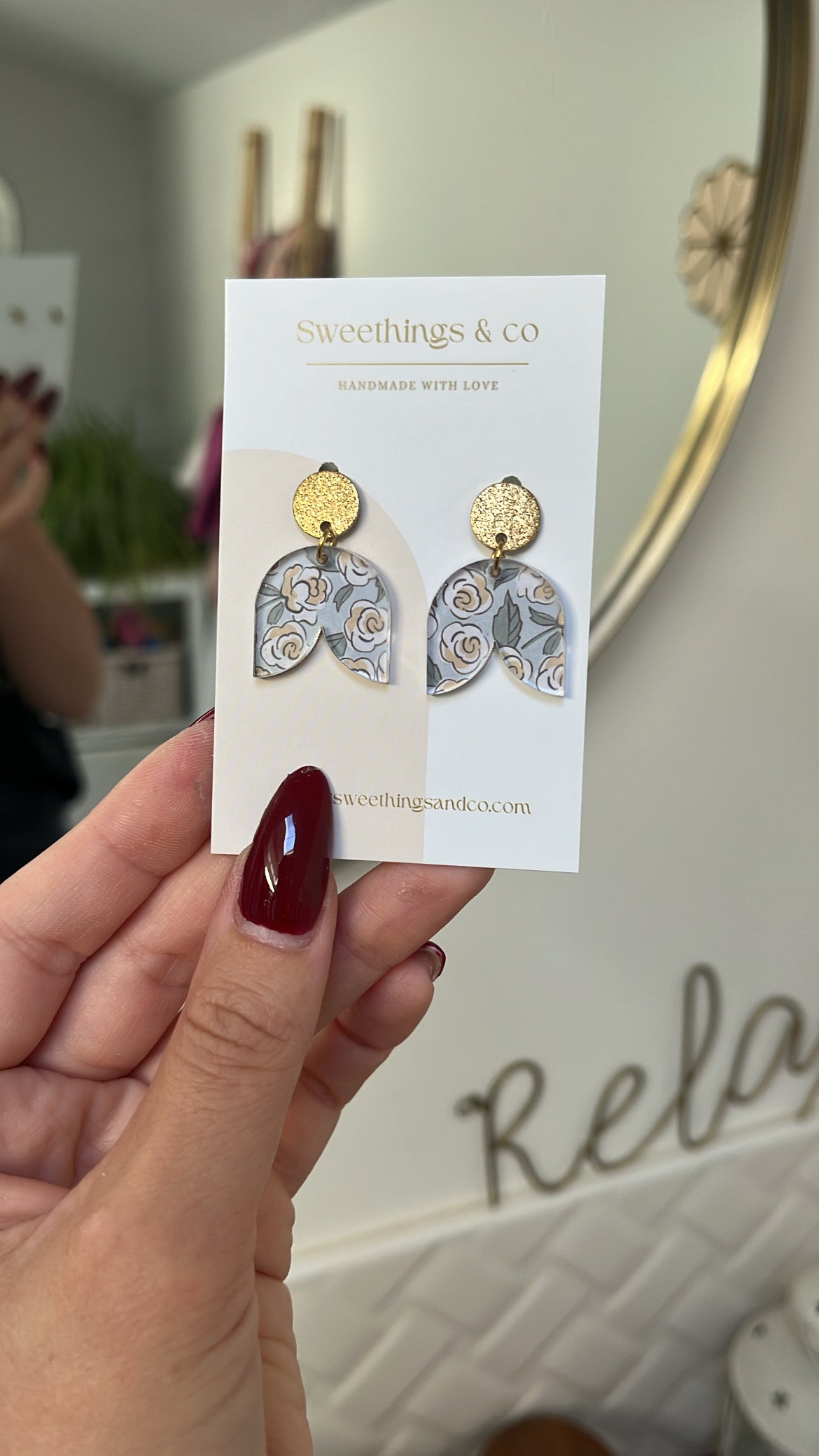 Boucles d’oreilles Collection florale
